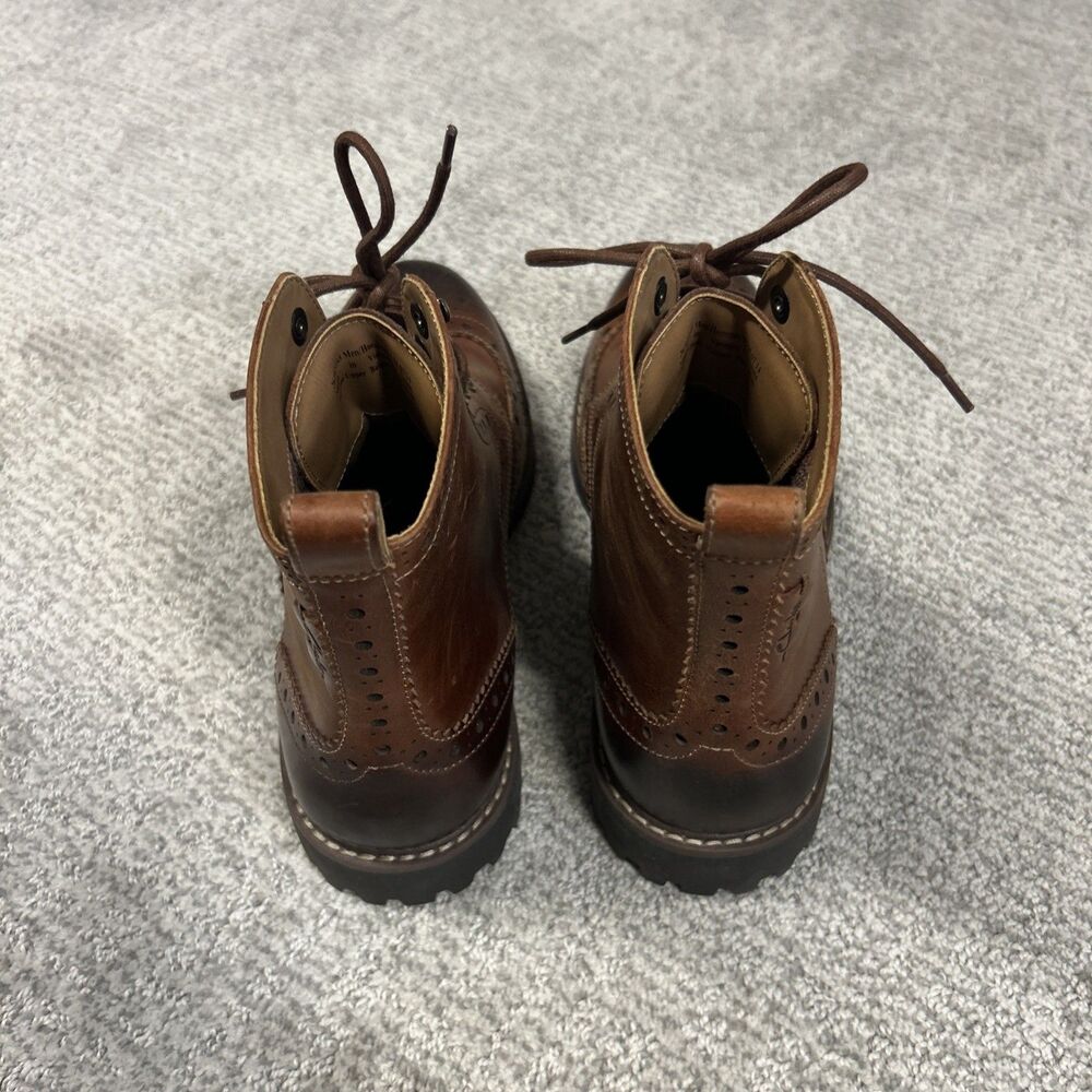 Clarks Montacute Lord Brogue Style Chukka Boots Mens 9.5 Leather Brown Wingtip - Picture 5 of 12